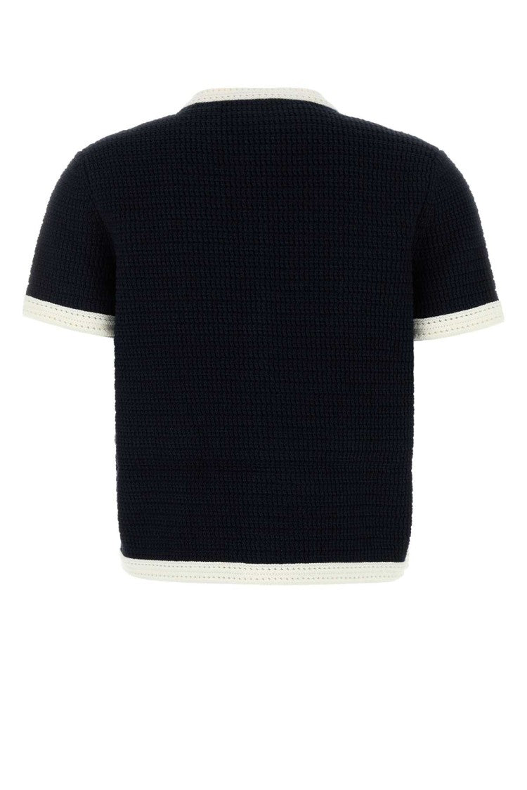 Gucci Midnight Blue Stretch Crochet Cardigan