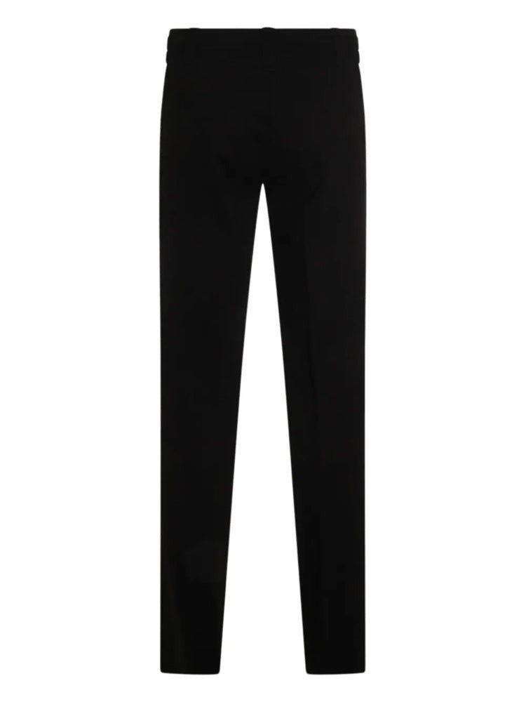 Twin-Set Sleek Slim-Fit Knitted Trousers With Decorative Waistband Detail
