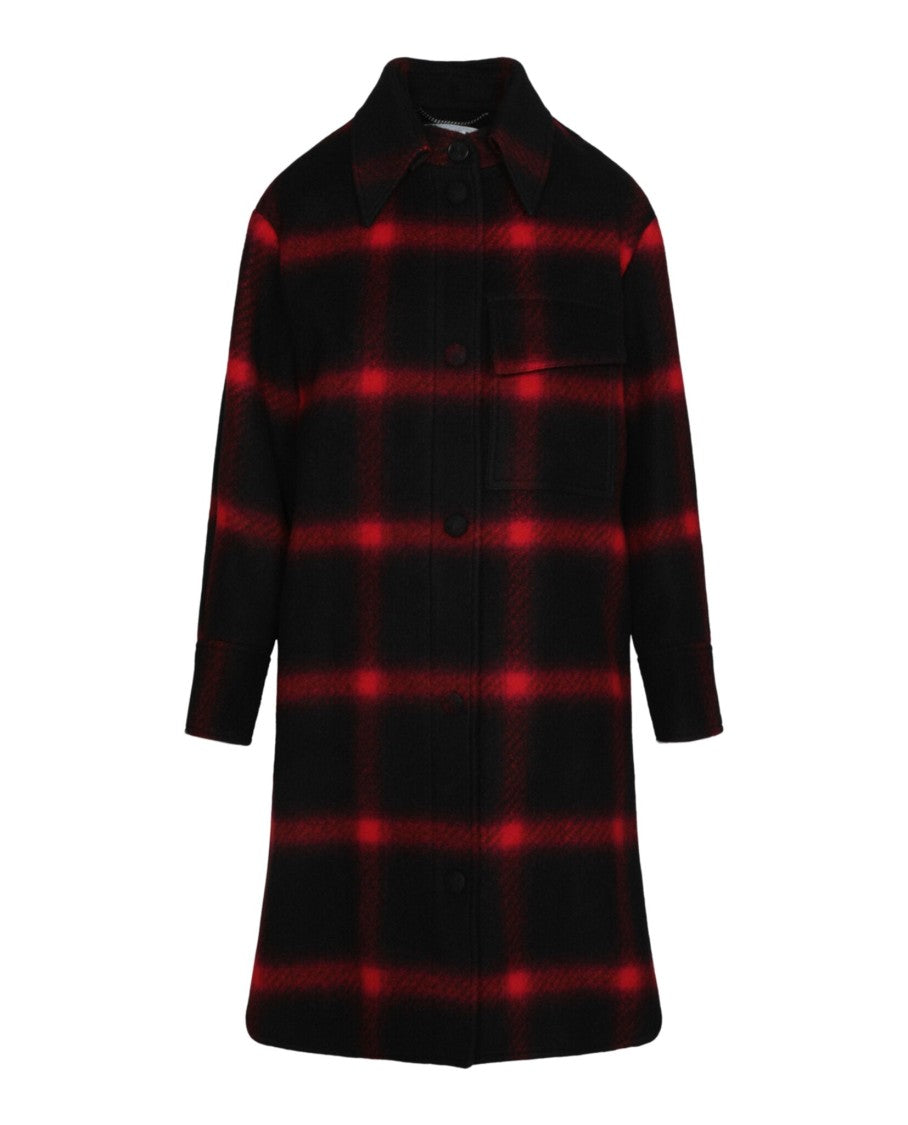 Stella Mccartney Double-Breasted Checked Coat