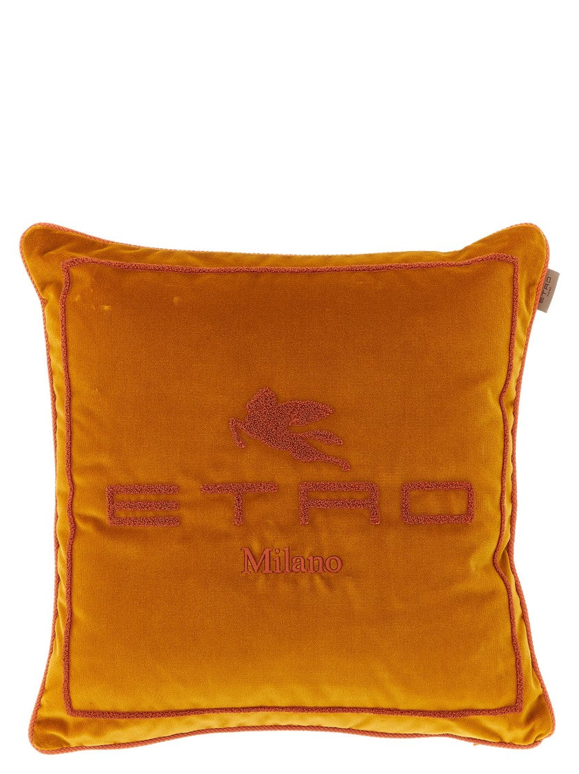 Etro Spunga Logo Cushion