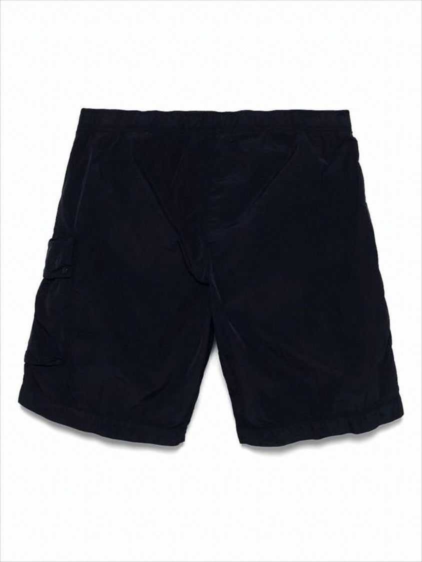 C.P. Company Minimalist Black Polyamide Shorts