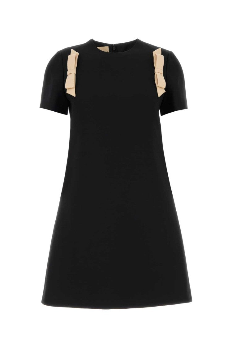 Valentino Garavani Black Wool Dress