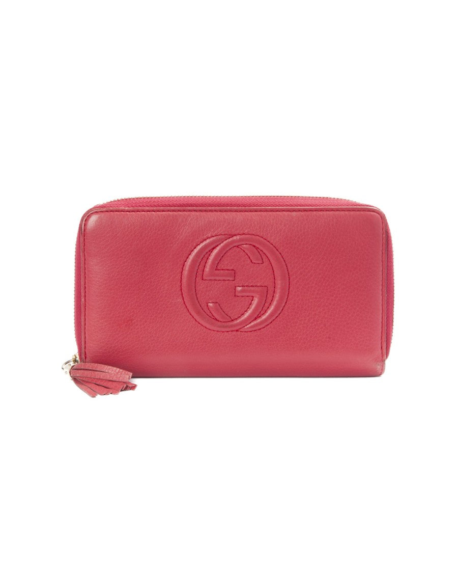 Gucci Soho Zip Wallet Fuchsia
