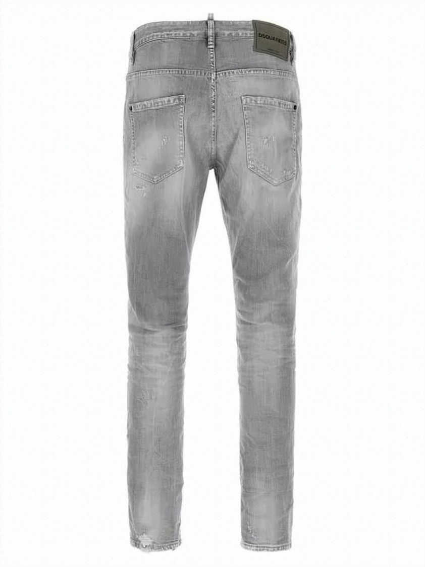Dsquared2 Faded Grey Slim Fit Denim Pants