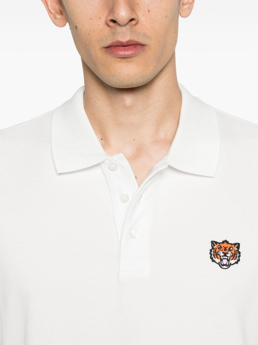 Kenzo Luxury White T-Shirt With Embroidered Tiger Logo