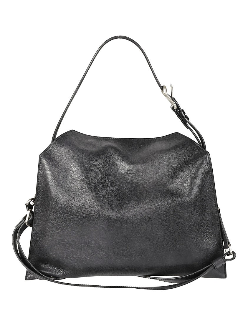 Orciani Trinity Medium Trapezoidal Calfskin Shoulder Bag