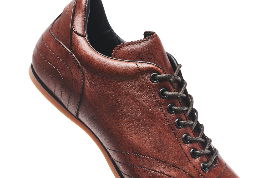 Pantofola D'oro White Italian Leather Support Cupsole Sneakers