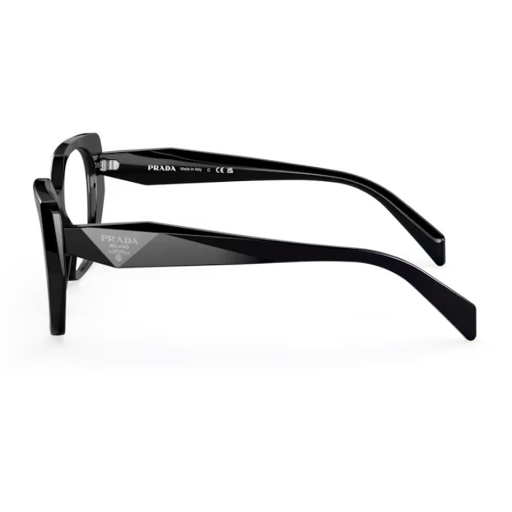 Prada Pr 18Wv Glossy Black Acetate Eyeglasses