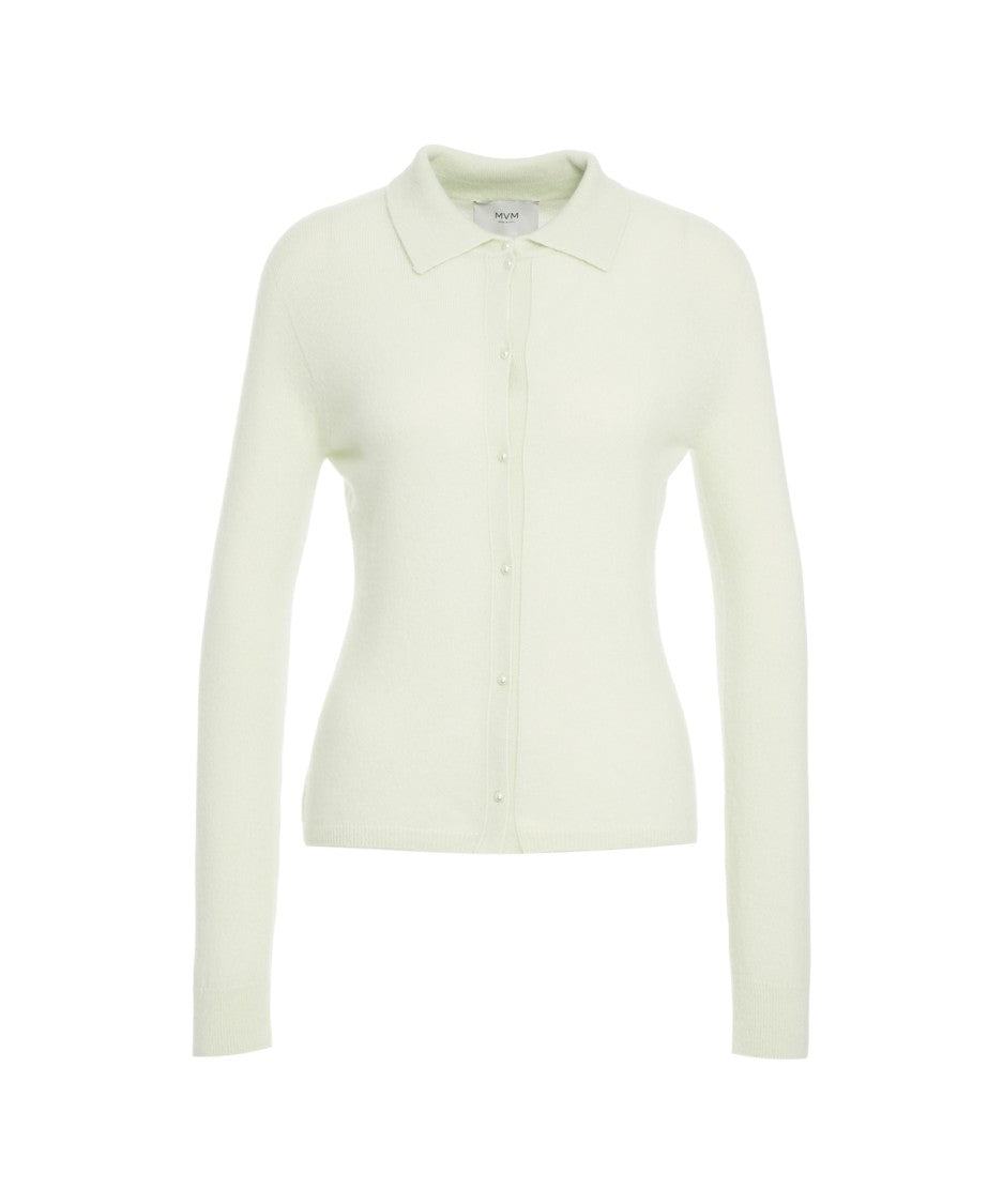 Mvm Polo Collar Knit Sweater