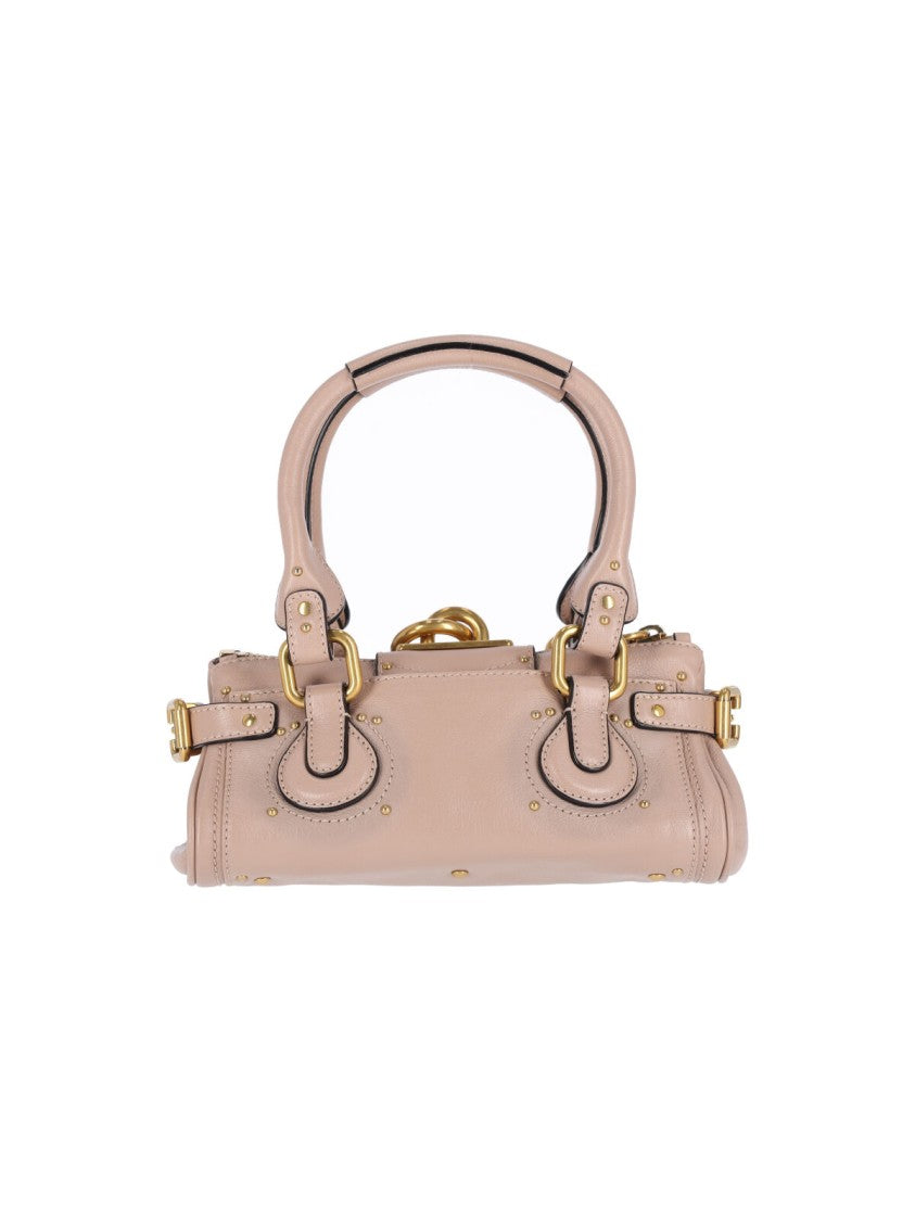 Chloé Pink Hammered Buffalo Leather Shoulder Bag