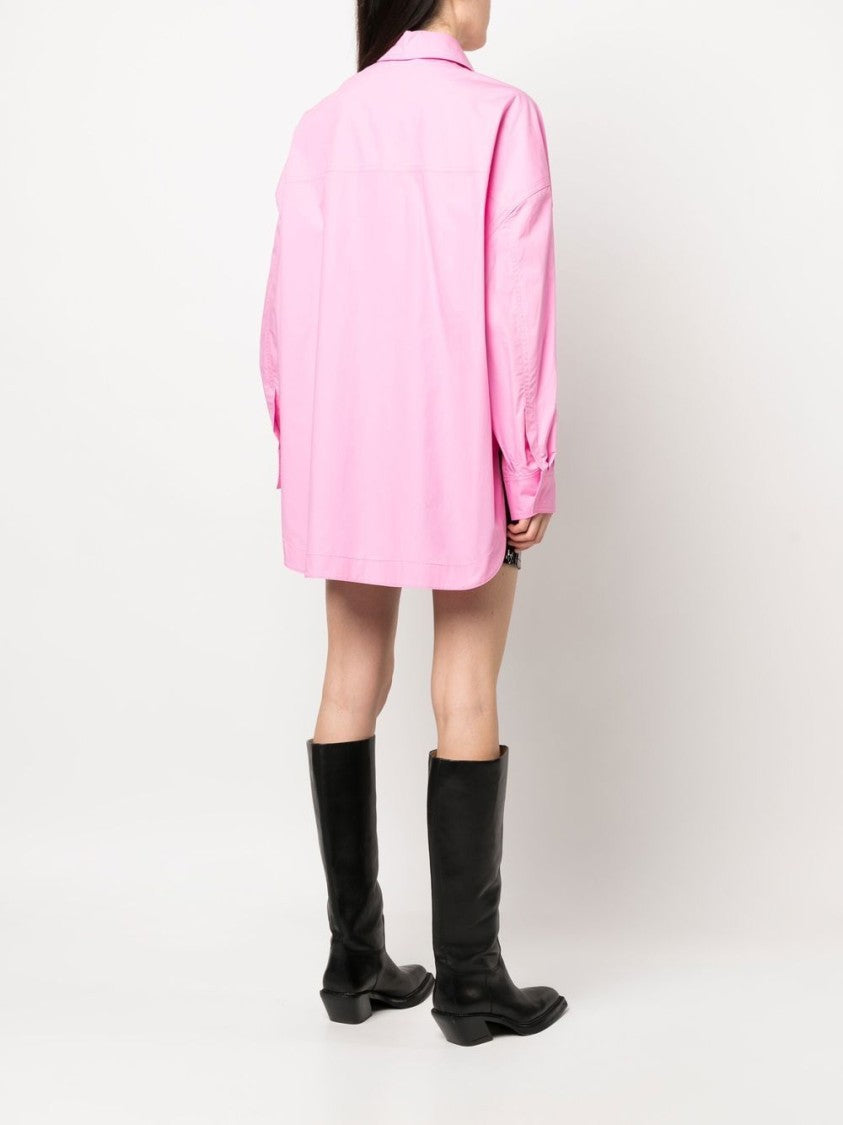 The Attico Bubblegum Pink Cotton Overshirt