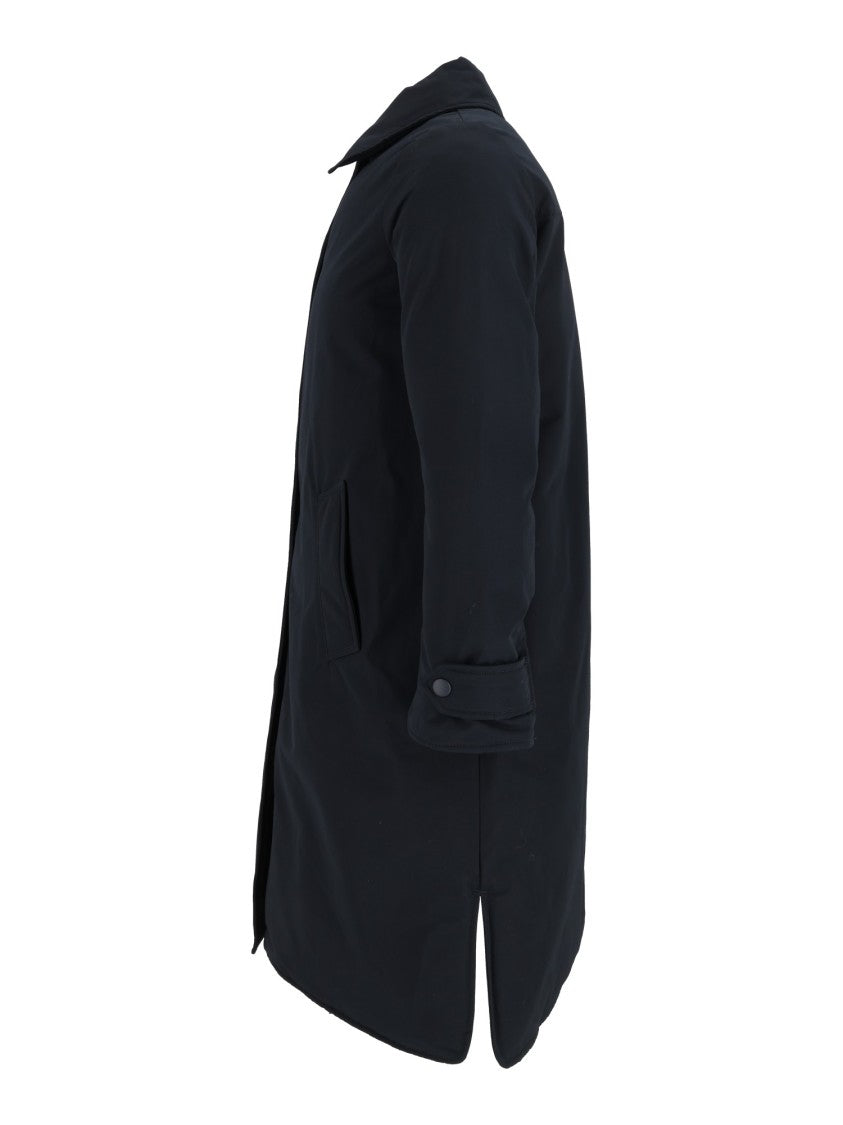 Aspesi Black Mid-Length Flared Coat