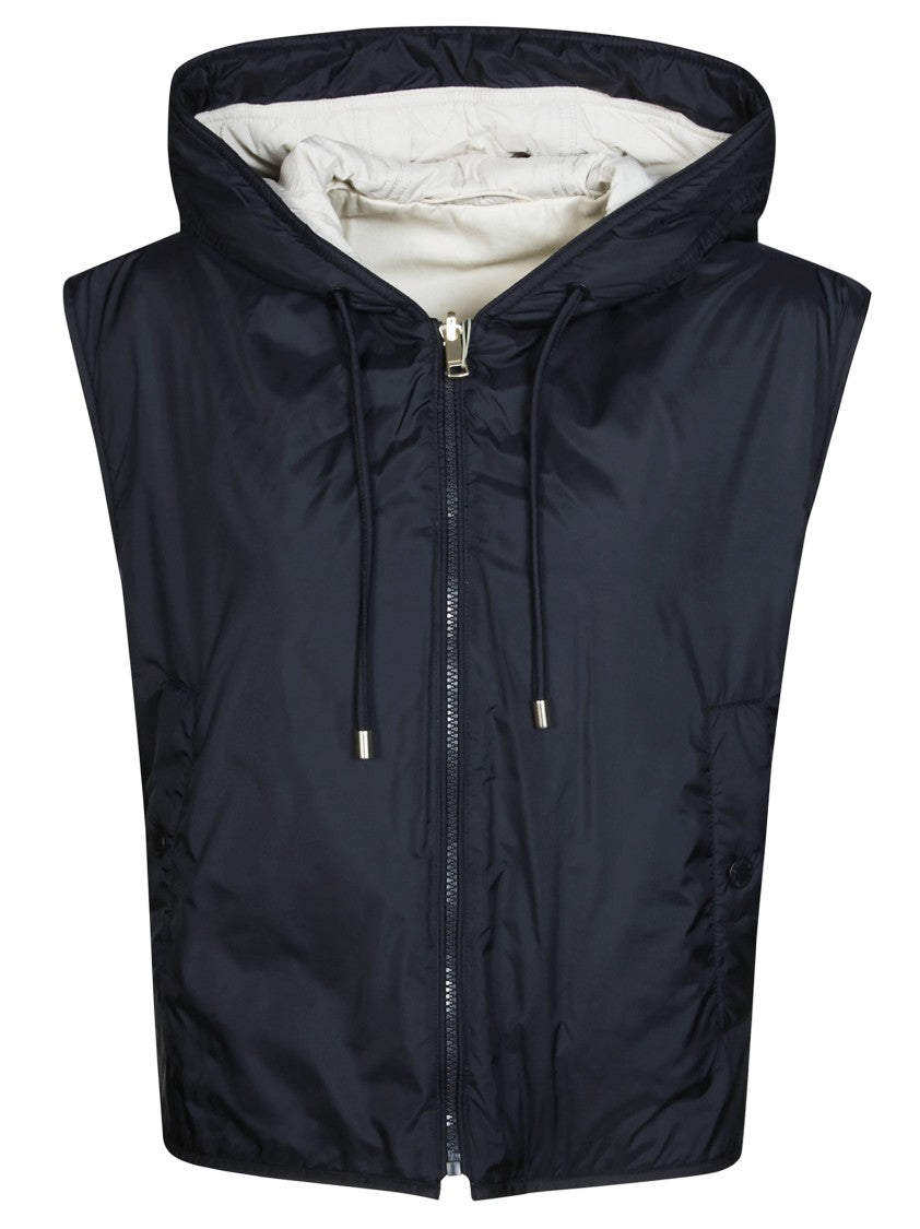Max Mara Wkdaccenni Hooded Reversible Quilted Gilet