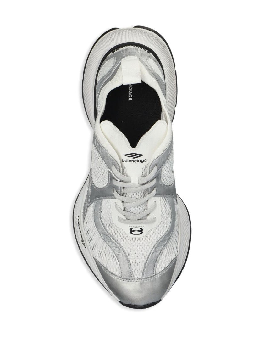 Balenciaga Streamlined White Circuit Sneaker With Lightweight Construction