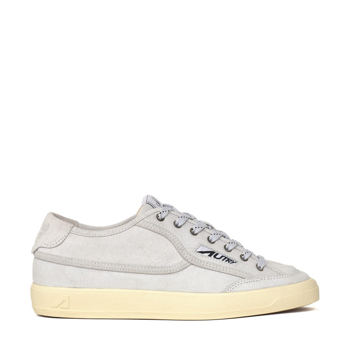 Autry Low-Top Suede Sneakers With Leather Accents And Vintage Appeal
