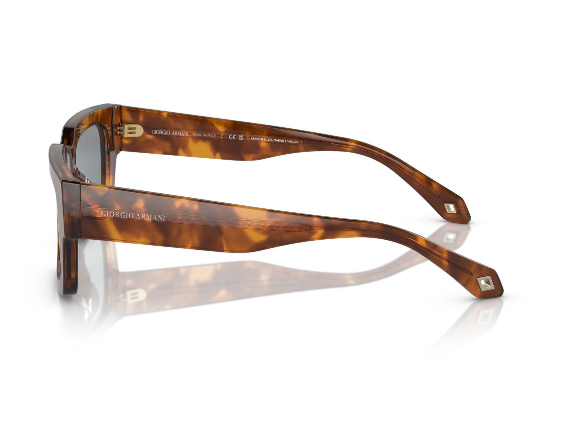 Giorgio Armani Tortoiseshell 0Ar8184u Acetate Oversized Square Sunglasses