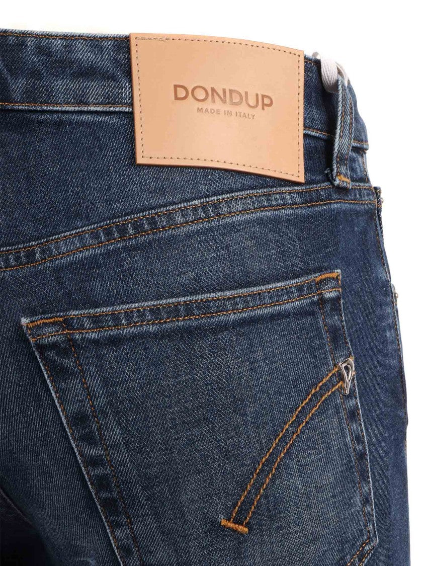 Dondup Mid Rise Slim Cuffed Jeans