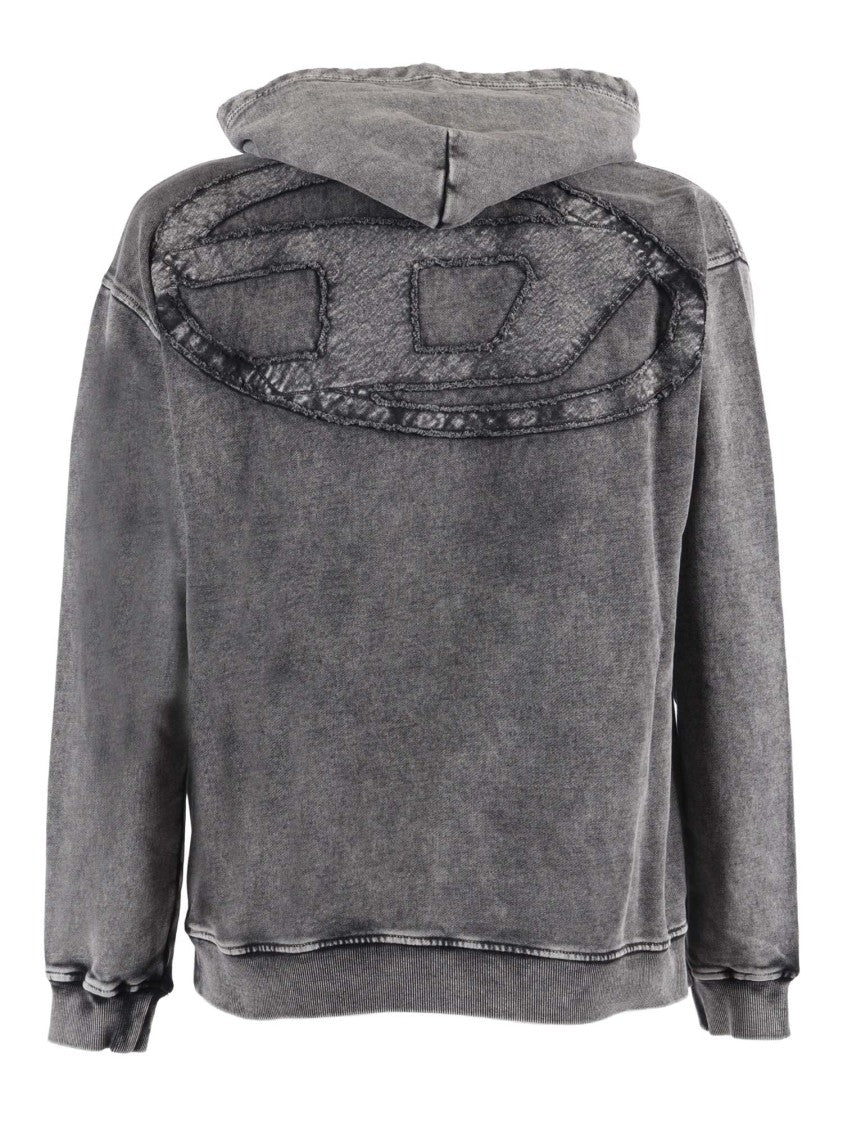 Diesel Grey S-Boxt Hood Denim Hoodie