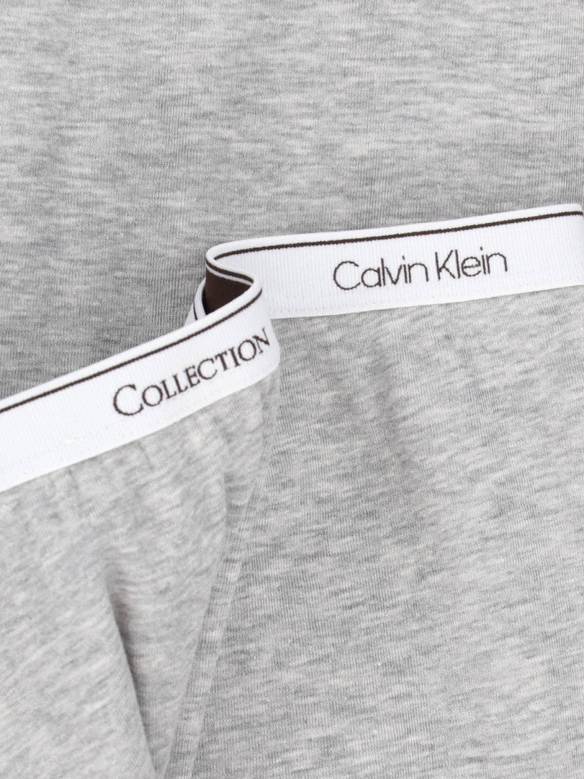 Calvin Klein Grey Slim Tapered Elastic Waistband Trousers