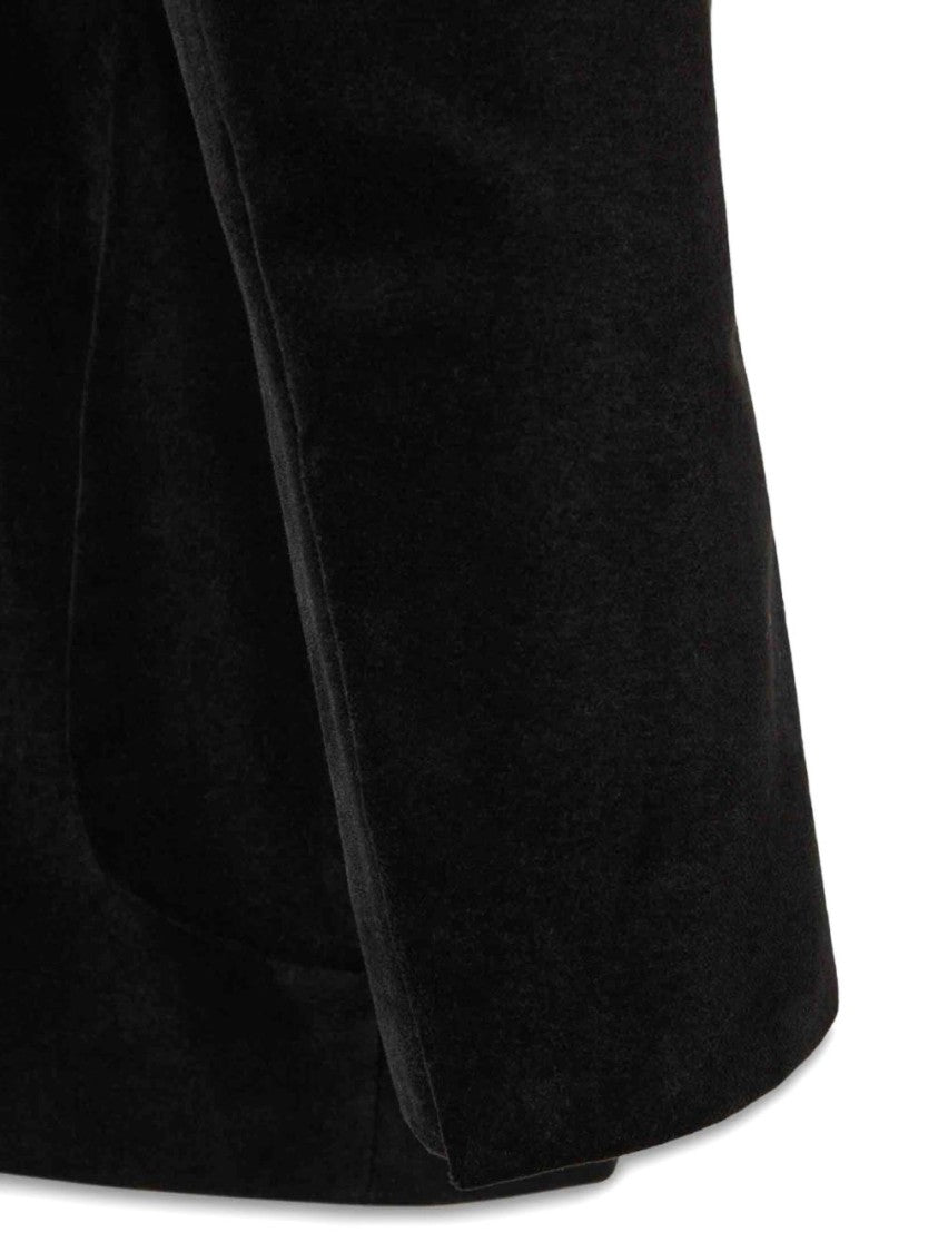 Tom Ford Double-Breasted Black Jacket With Satin Piping And Covered Buttons