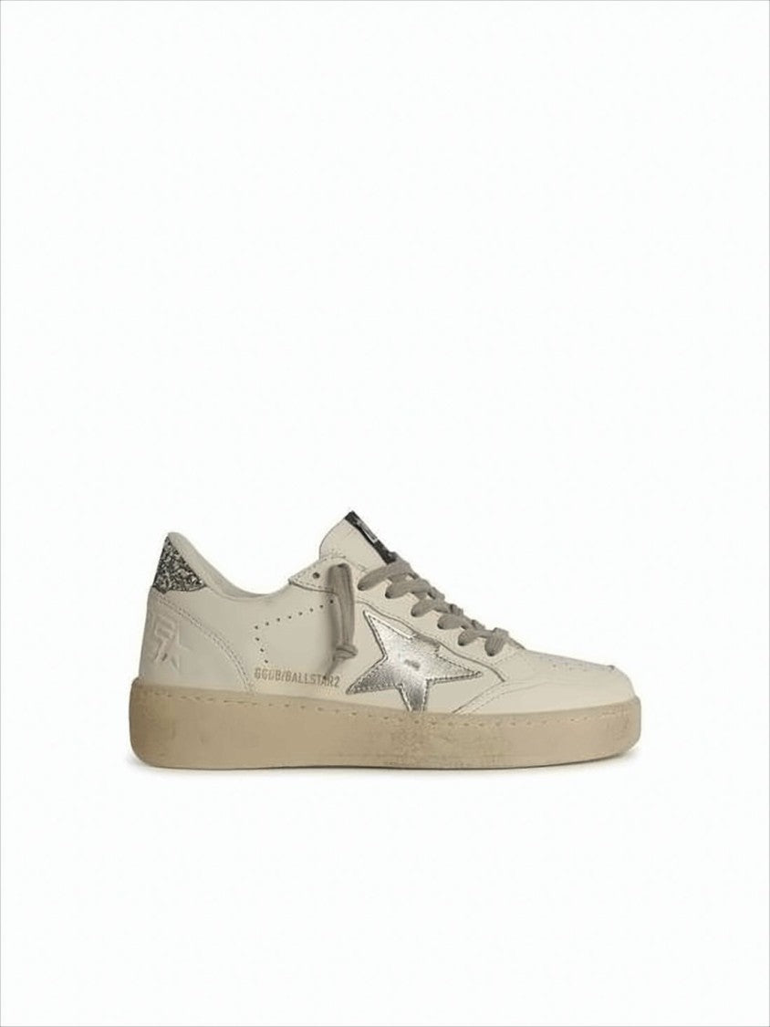 Golden Goose Low-Top Sneakers With Metallic Star Detail