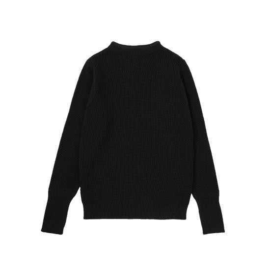Andersen-Andersen Textured Ribbed Merino Wool Sweater With Crew Neckline