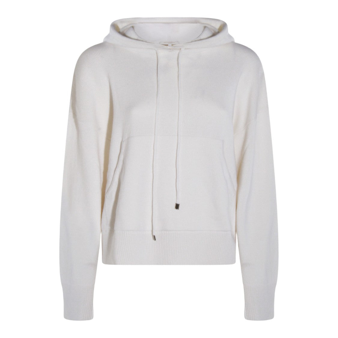 Antonelli Firenze Soft White Knit Sweater With Hood