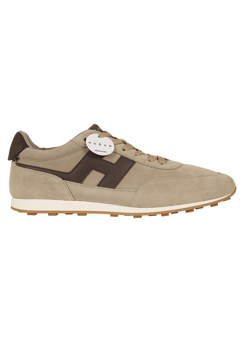 Hogan Suede H699 Retro Athletic Sneakers