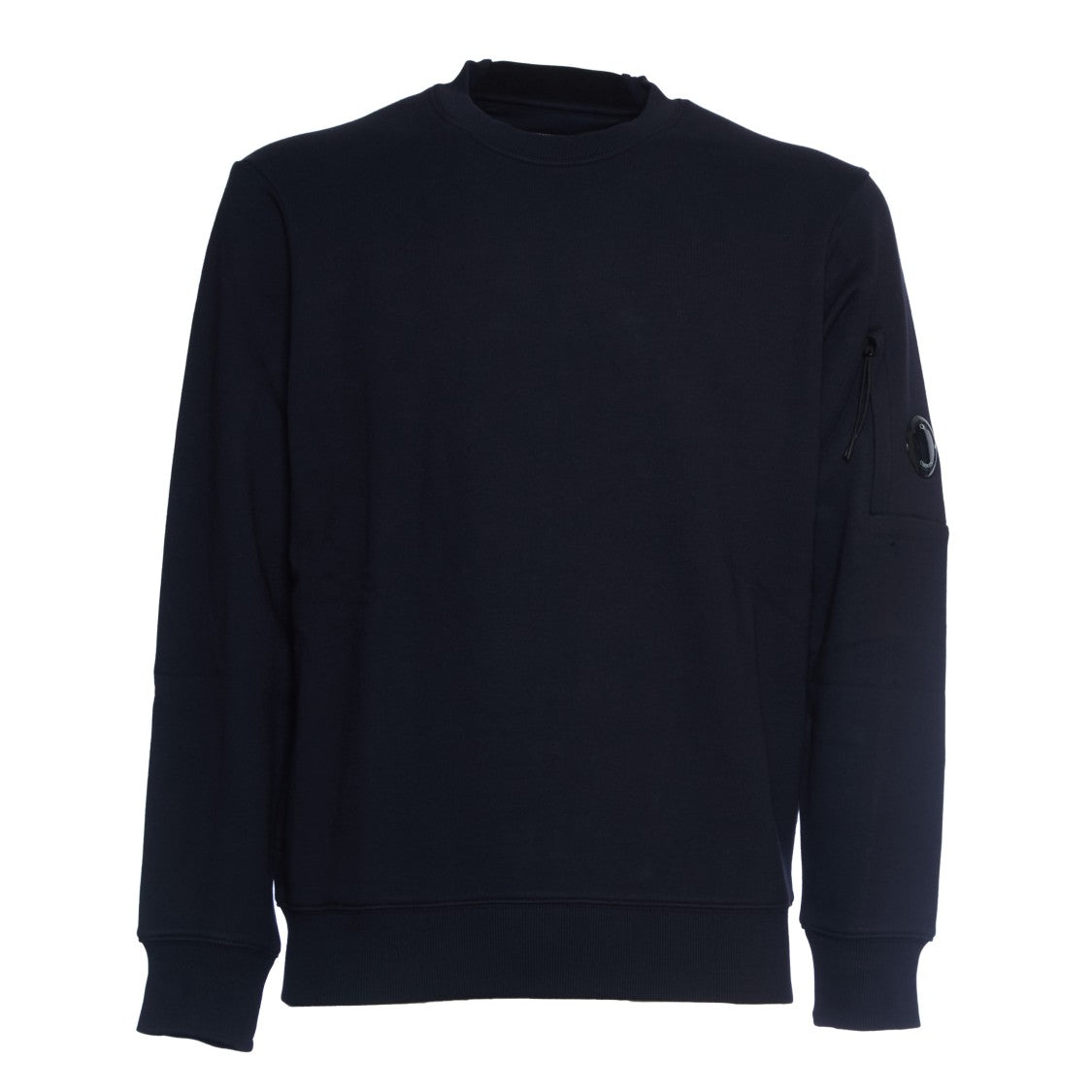 C.P. Company Diagonal Raised Fleece Crew Neck Lens Sweatshirt