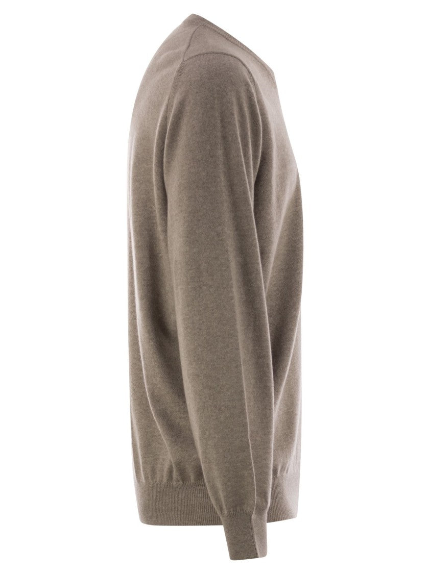 Brunello Cucinelli Pure Cashmere Crew-Neck Sweater