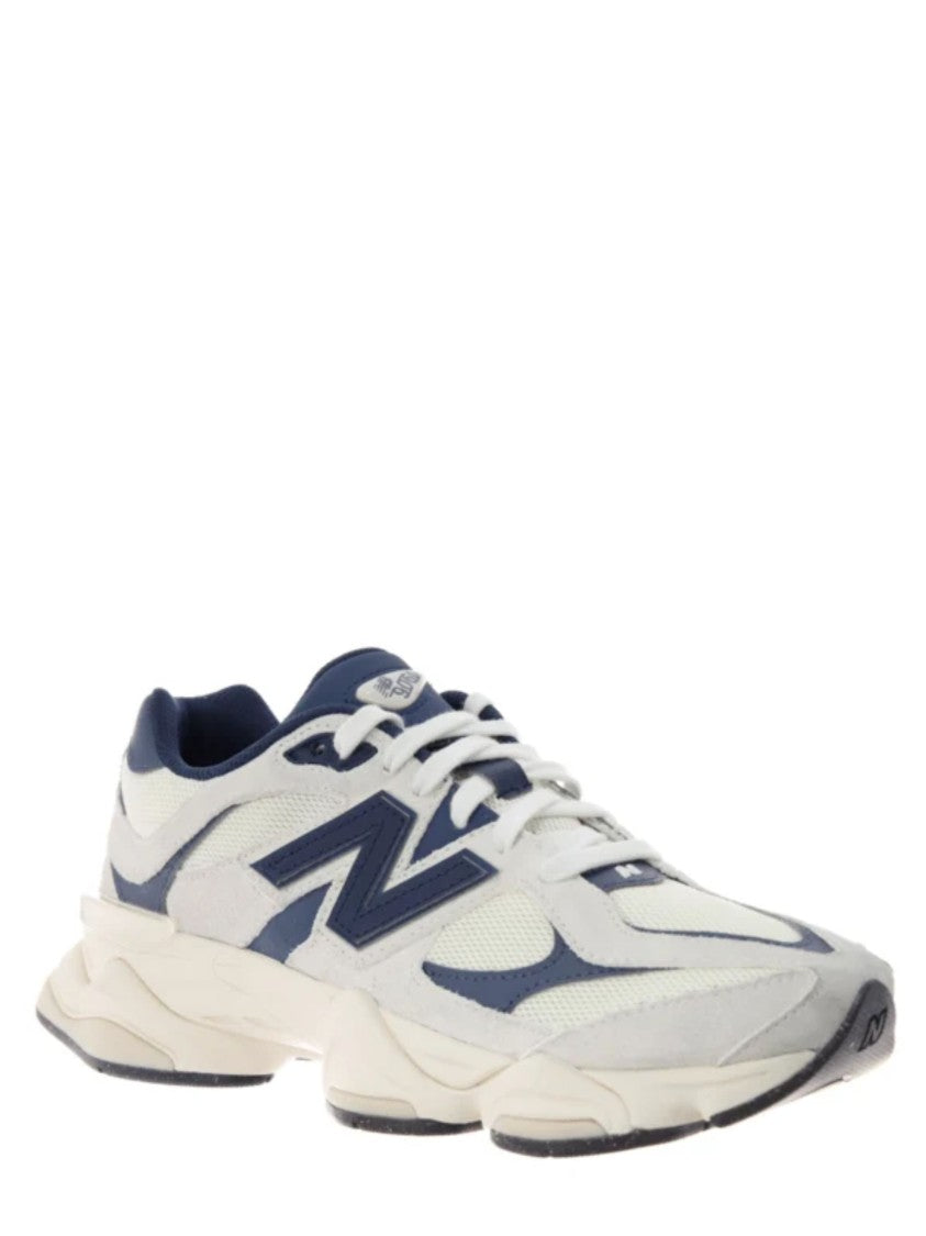 New Balance Blue 9060 Leather Mesh-Blend Sneakers