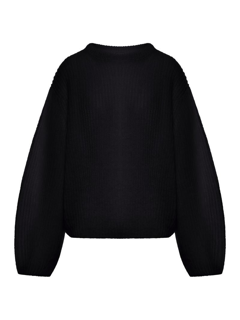 Totême Mohair Blend Rib Knit Sweater