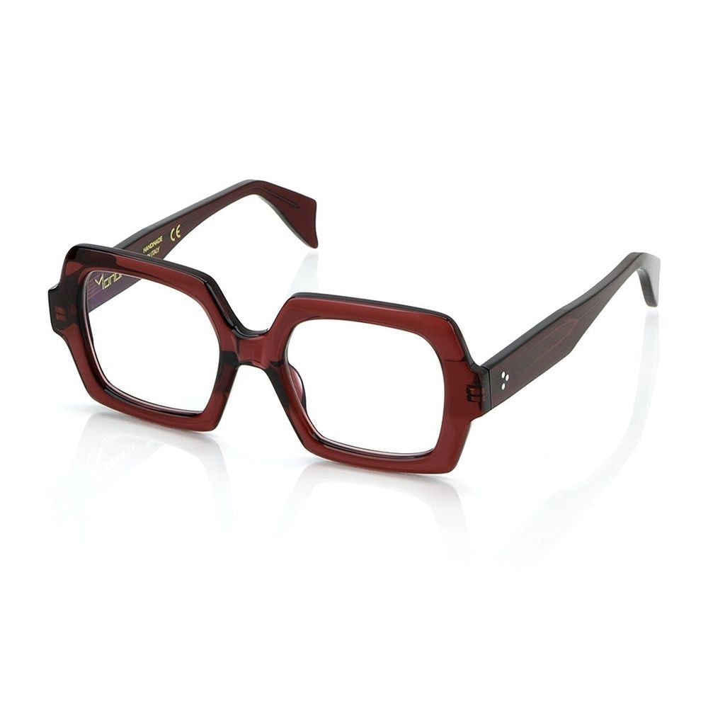 Monokol Concept Eyewear Mk304 Geometric Optical Frames In Transparent Bordeaux Mazzucchelli Acetate
