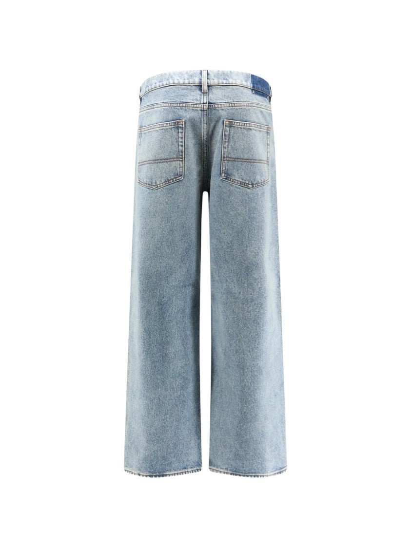 Golden Goose Light Blue Denim Parker Wide-Leg Jeans