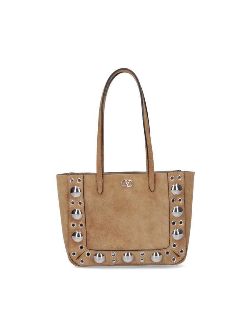 Valentino Garavani Mini Tote "Nellcôte" – Beige