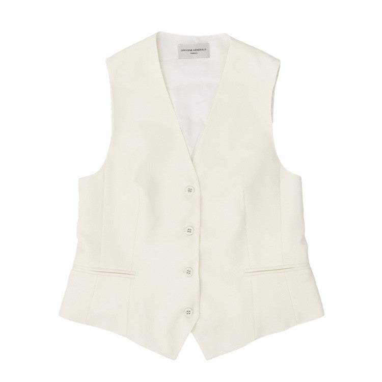 Officine Generale Classic Waistcoat With Fabric-Covered Buttons