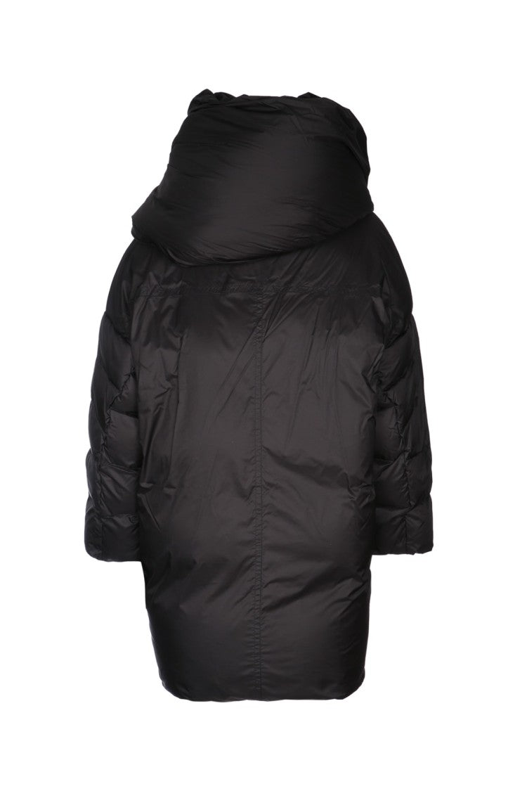 Add Oversized Black Puffer Jacket