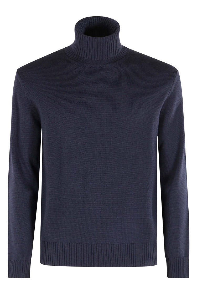 Altea Blue High Collar Sweater