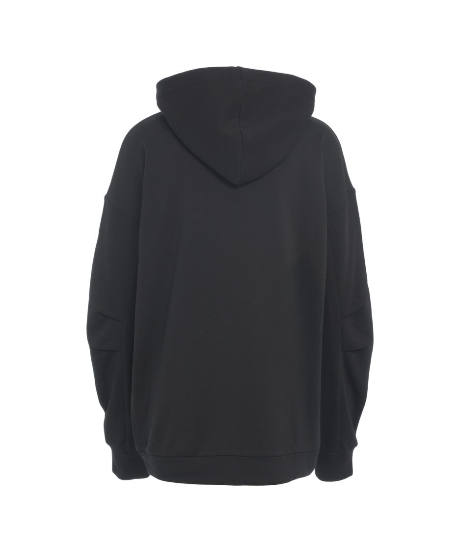 Liu Jo Hooded Sweatshirt With Rhinestones