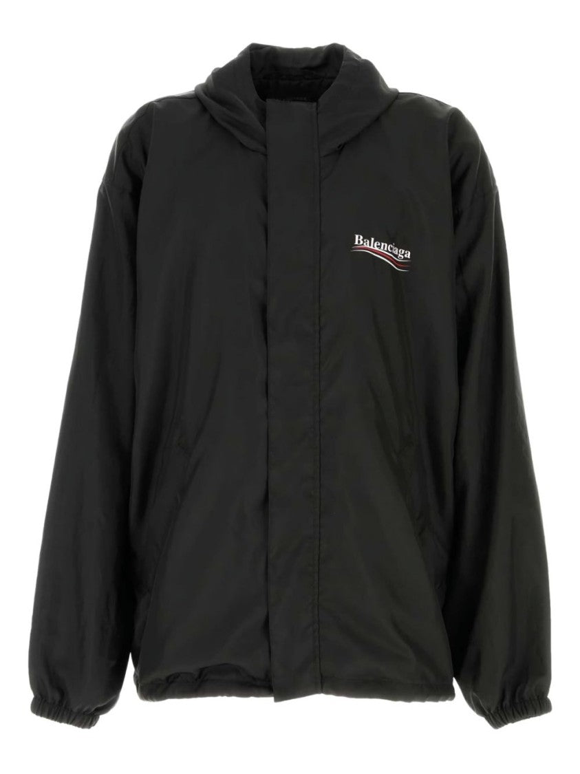 Balenciaga Lightweight Nylon Jacket With Logo