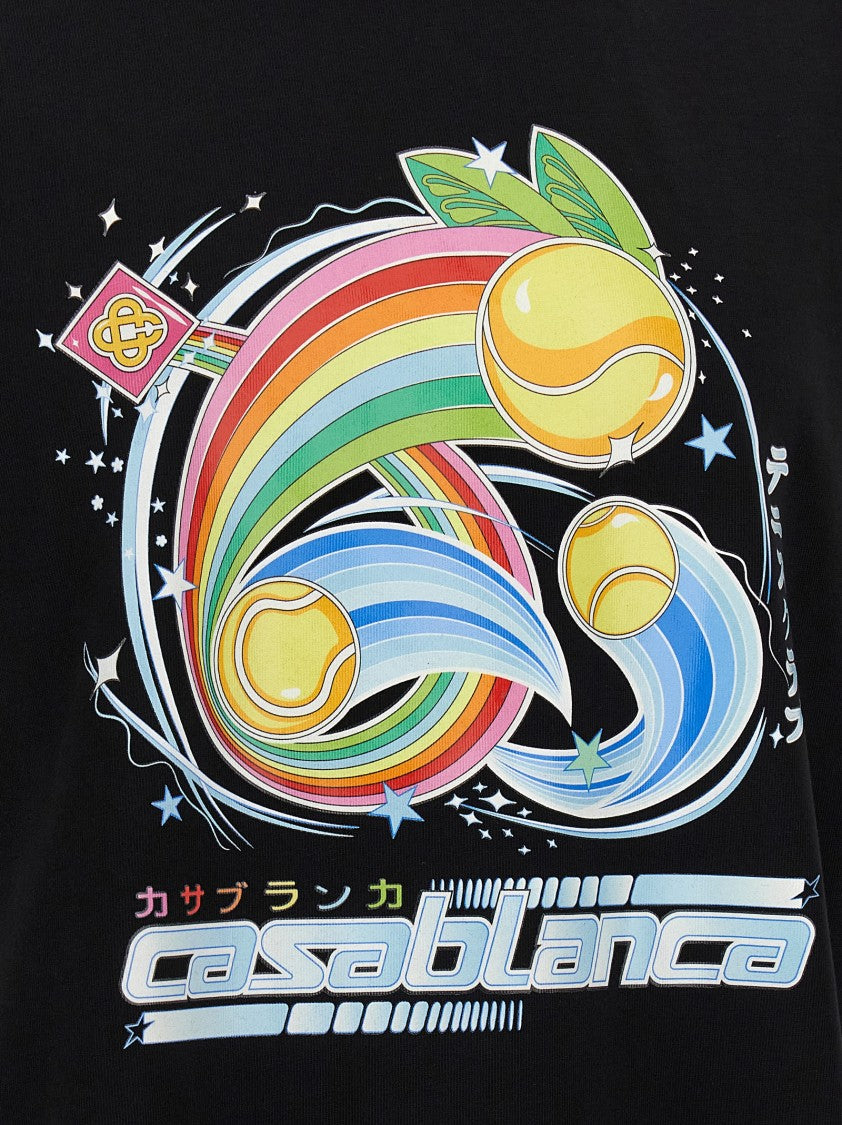 Casablanca Manga Tennis Ball' T-Shirt