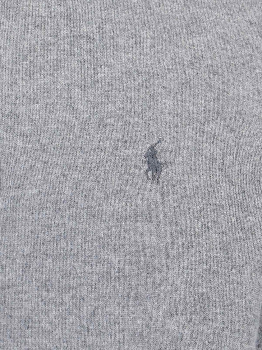 Polo Ralph Lauren Logo Zip Sweater – Grey