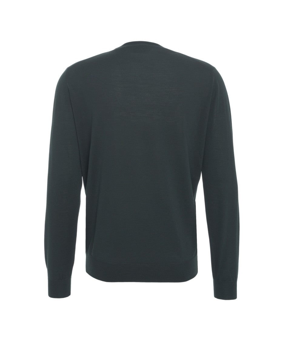 Gender Slim Fit Round Neck Sweater With Ribbed Cuffs