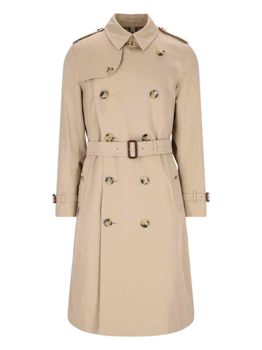 Burberry Double-Breasted Trench Coat – Beige