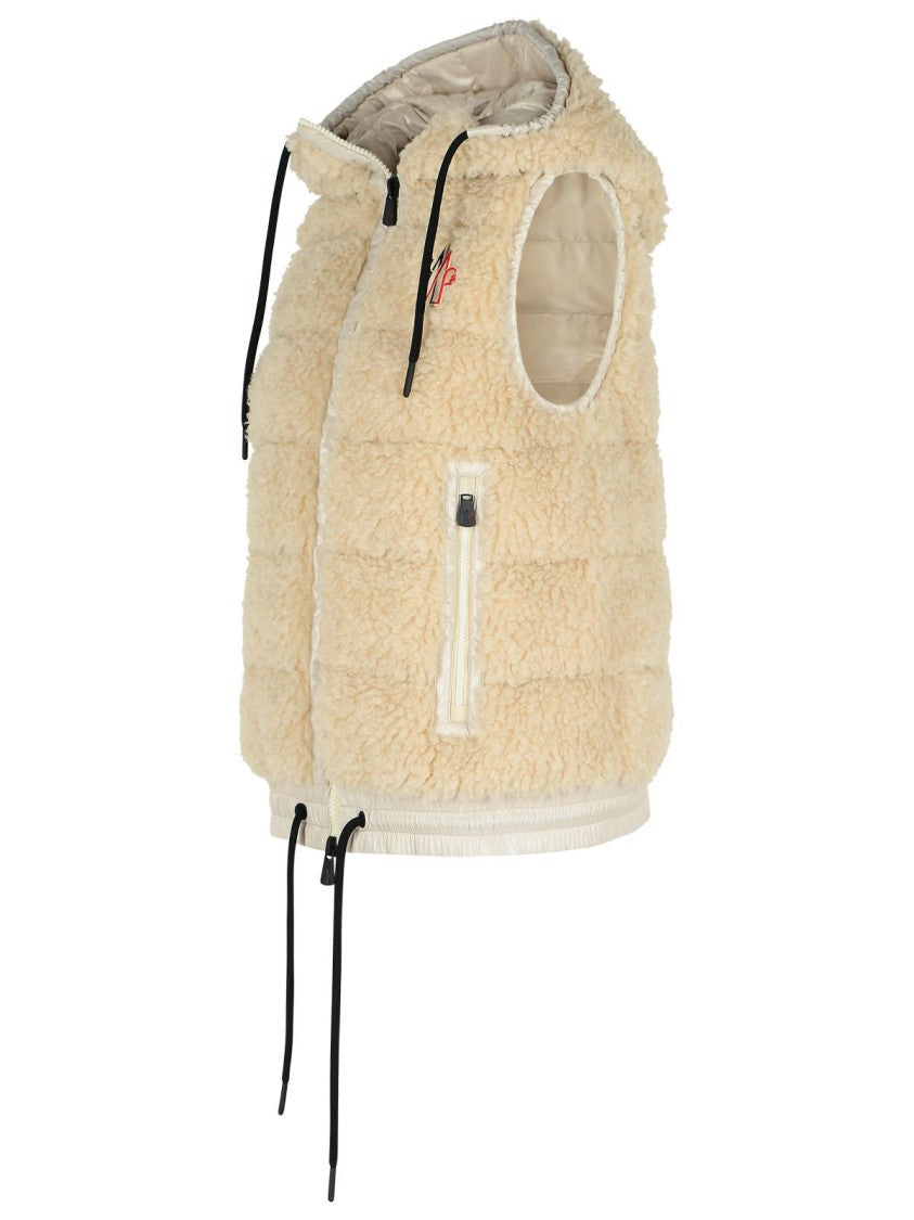 Moncler Grenoble 'Teddy' Brown Polyester Vest