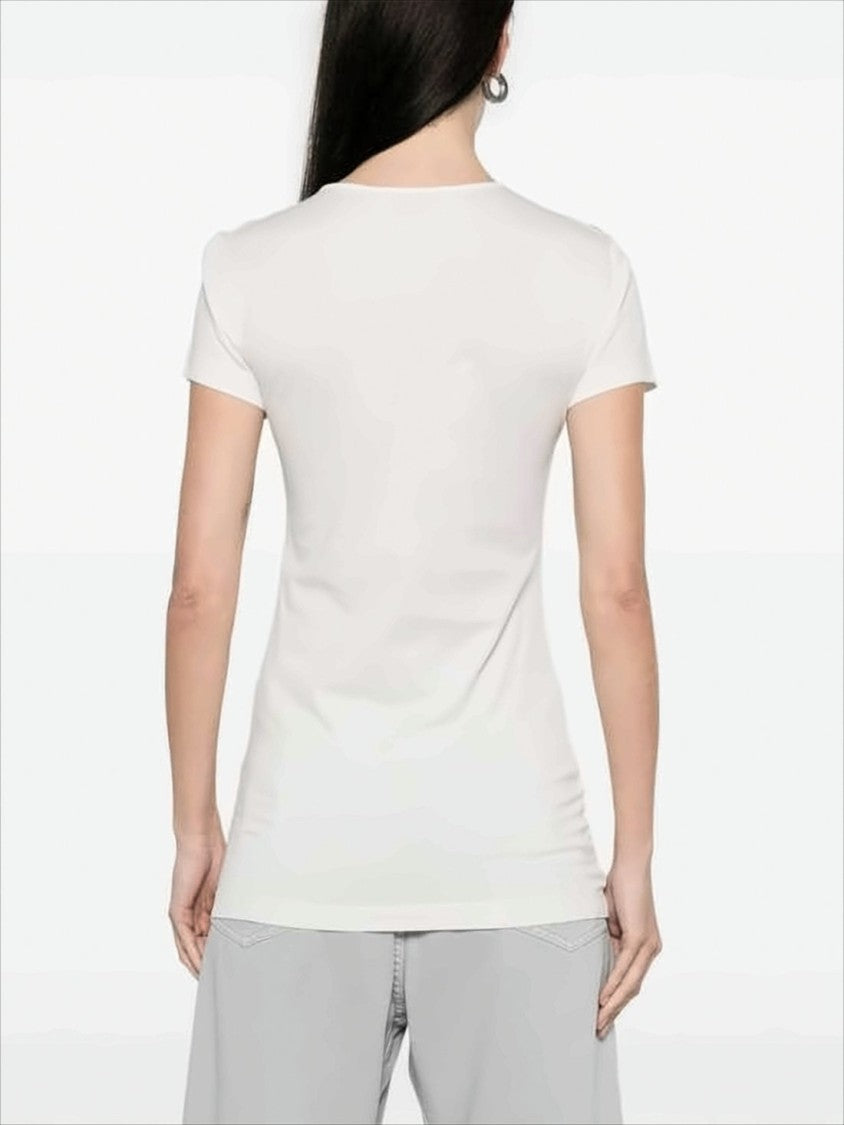 Lemaire Fitted White Cotton Short-Sleeve T-Shirt