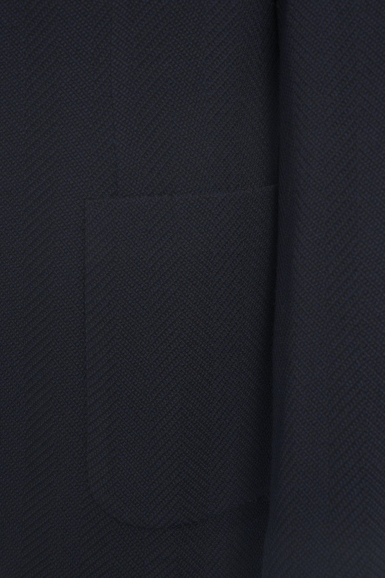 Circolo 1901 Tailored Blue Blazer With Notched Lapel And Single-Button Closure