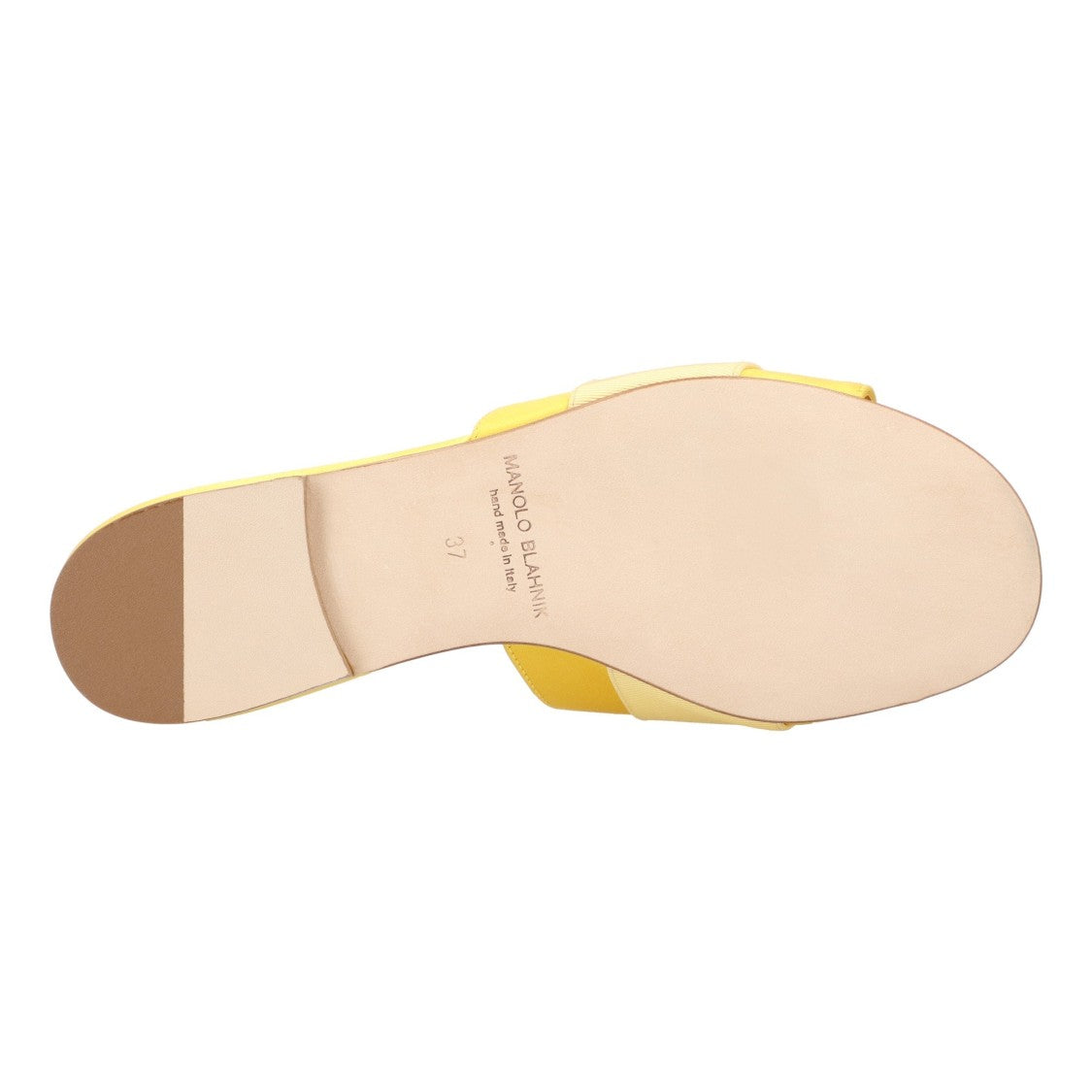 Manolo Blahnik Martamod Flat Yellow