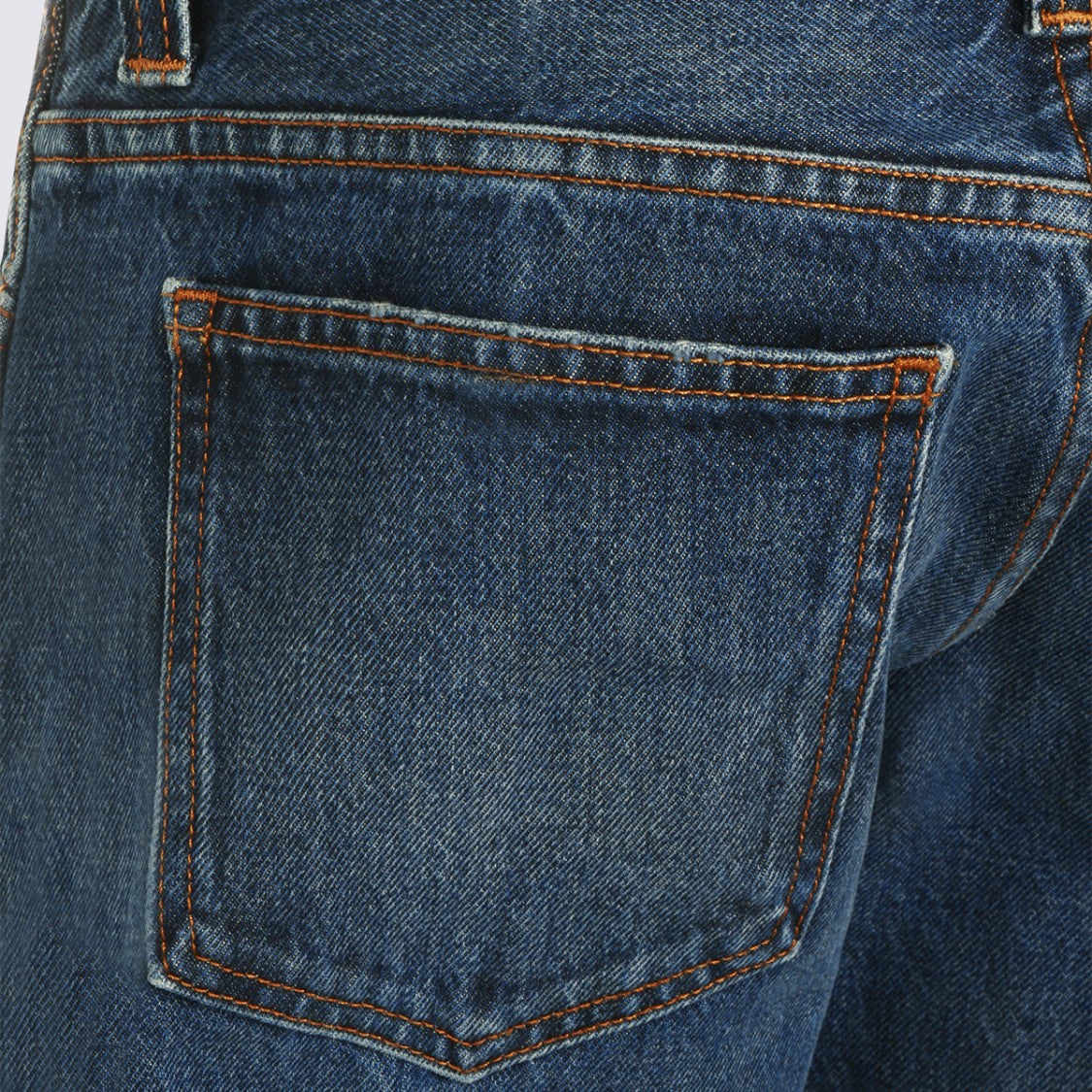 Khaite Blue Cotton Jeans