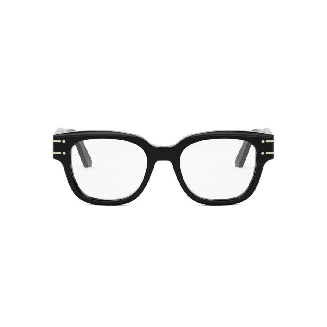 Dior Black Cd50126i Rectangular Acetate Eyeglasses